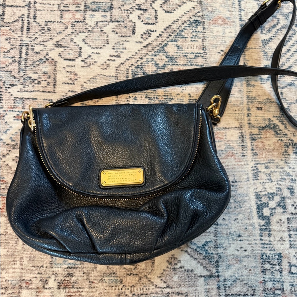 Marc Jacob’s Black Leather Crossbody Bag